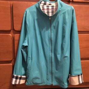 Reversible leather jacket